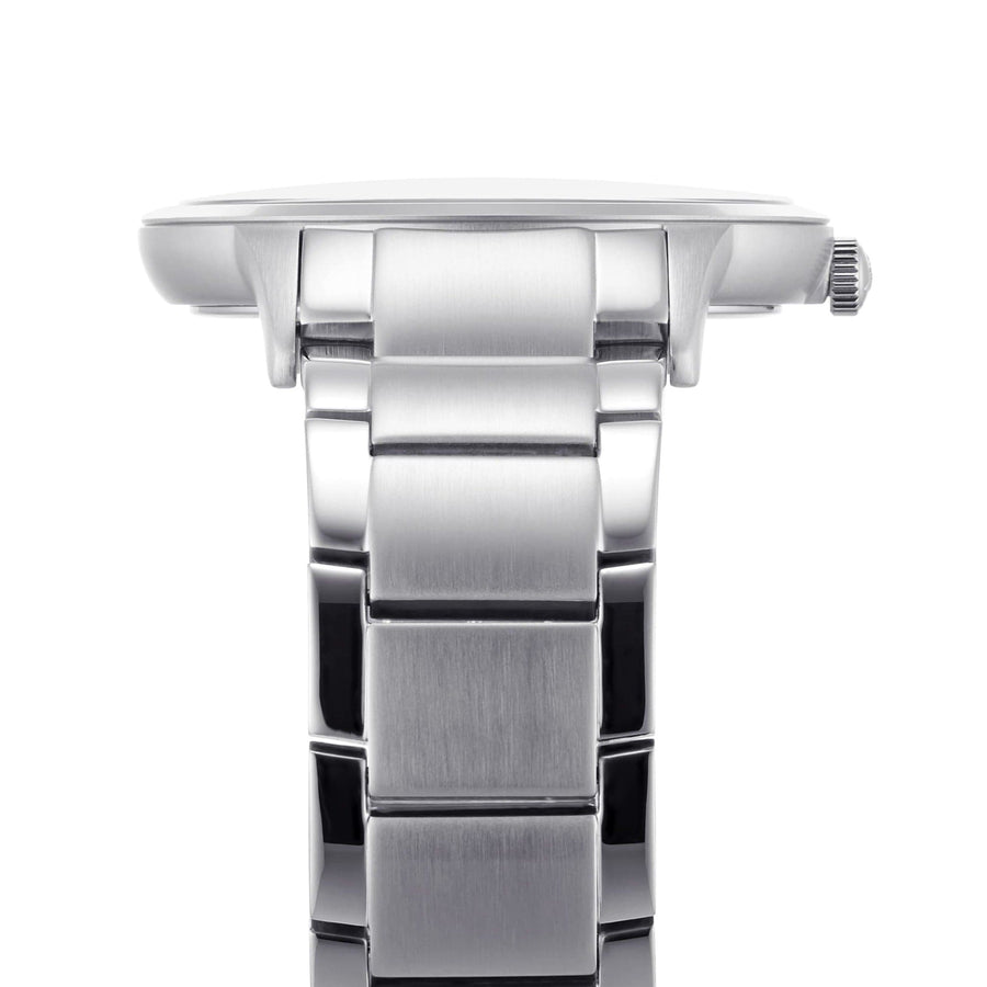 Emporio Armani Renato Quartz Silver Dial Silver Steel Strap Watch For Men - AR11189