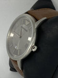 Emporio Armani Renato Silver Dial Brown Leather Strap Watch For Men - AR2463