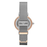 Emporio Armani Retro Mother of Pearl Dial Silver Mesh Bracelet Watch For Women - AR2067