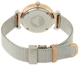 Emporio Armani Retro Mother of Pearl Dial Silver Mesh Bracelet Watch For Women - AR2067
