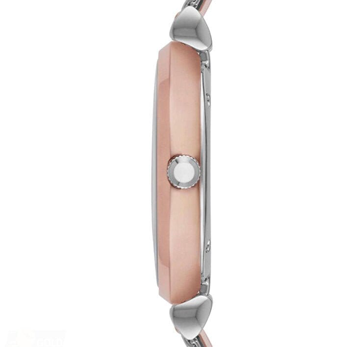Emporio Armani Retro Mother of Pearl Dial Silver Mesh Bracelet Watch For Women - AR2067