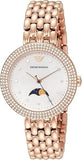 Emporio Armani Rosa Mother of Pearl Dial Rose Gold Steel Strap Watch For Women - AR11462
