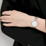 Emporio Armani Rosa Quartz White Dial Silver Steel Strap Watch For Women - AR11354