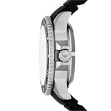 Emporio Armani Sea Explorer Black Dial Black Silicone Strap Watch for Men - AR60086