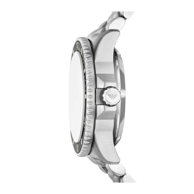 Emporio Armani Sea Explorer Blue Dial Silver Steel Strap Watch for Men - AR60087