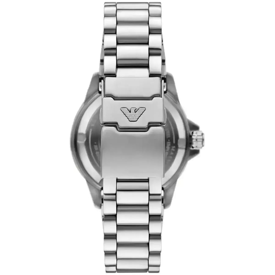 Emporio Armani Sea Explorer Blue Dial Silver Steel Strap Watch for Men - AR60090