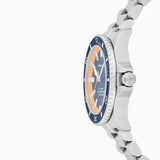Emporio Armani Sea Explorer Blue Dial Silver Steel Strap Watch for Men - AR60090