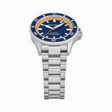 Emporio Armani Sea Explorer Blue Dial Silver Steel Strap Watch for Men - AR60090