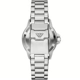 Emporio Armani Sea Explorer Green Dial Silver Steel Strap Watch for Men - AR60080