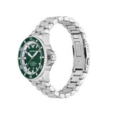 Emporio Armani Sea Explorer Green Dial Silver Steel Strap Watch for Men - AR60080