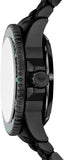 Emporio Armani Sea Explorer Turquoise Blue Dial Black Steel Strap Watch for Men - AR60084