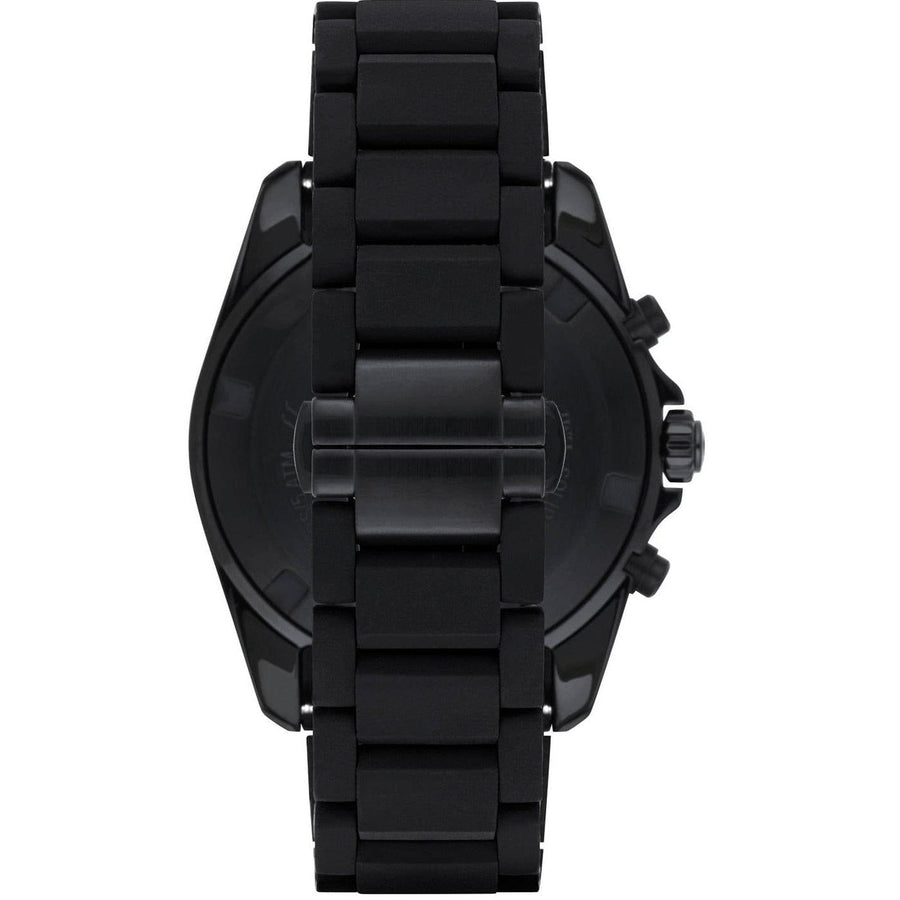 Emporio Armani Sigma Chronograph Blue Dial Black Silicone Strap Watch For Men - AR6121