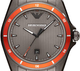 Emporio Armani Sigma Quartz Grey Dial Grey Steel Strap Watch For Men - AR11178
