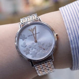 Emporio Armani Silver Sunray Dial Two Tone Steel Strap Watch For Women - AR11113