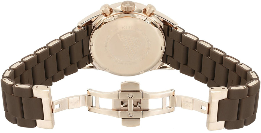 Emporio Armani Sport Chronograph Brown Dial Brown Stainless Steel Watch For Men - AR5890