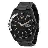 Emporio Armani Sportivo Quartz Black Dial Black Steel Strap Watch For Men - AR6049