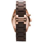 Emporio Armani Sportivo Chronograph Brown Dial Brown Silicone Strap Watch For Men - AR5891