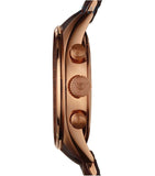 Emporio Armani Sportivo Chronograph Brown Dial Brown Silicone Strap Watch For Men - AR5891