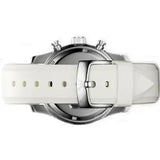 Emporio Armani Sportivo Chronograph White Dial White Rubber Strap Watch for Men - AR5947