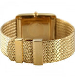 Emporio Armani Super Slim Quartz White DIal Gold Mesh Bracelet Watch For Women - AR2017