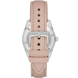 Emporio Armani Tazio Mother of Pearl Dial Pink Leather Strap Watch for Women - AR6133
