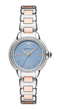 Emporio Armani Three Hand Blue Dial Two Tone Steel Strap Watch for Women - AR11597