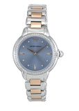 Emporio Armani Three Hand Blue Dial Two Tone Steel Strap Watch for Women - AR11597