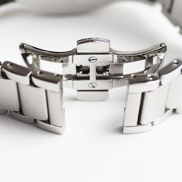 Emporio Armani Valente Chronograph Silver Dial Silver Steel Strap Watch For Men - AR11081