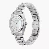 Emporio Armani Valeria Quartz Mother of Pearl Dial Silver Steel Strap Watch For Women - AR11030