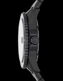 Emporio Armani World Explorer Black Dial Black Steel Strap Watch for Men - AR11398