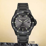 Emporio Armani World Explorer Black Dial Black Steel Strap Watch for Men - AR11398