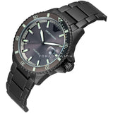 Emporio Armani World Explorer Black Dial Black Steel Strap Watch for Men - AR11398
