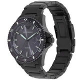 Emporio Armani World Explorer Black Dial Black Steel Strap Watch for Men - AR11398