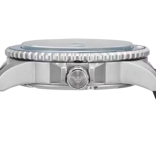 Emporio Armani World Explorer GMT Blue Dial Blue Rubber Strap Watch for Men - AR11592