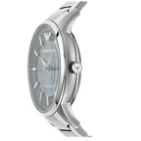 Emporio Armani Renato Automatic Blue Dial Silver Steel Strap Watch For Men - AR60037