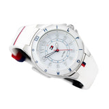 Tommy Hilfiger White Dial White Rubber Strap Watch for Women - 1781271