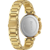 Hugo Boss Flawless Gold Dial Gold Steel Strap Watch for Women - 1502532