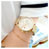 Tommy Hilfiger Blake White Dial Gold Steel Strap Watch for Women - 1781905