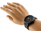 Tommy Hilfiger Evan Chronograph Quartz Black Dial Black Steel Strap Watch For Men - 1710410