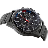 Tommy Hilfiger Mason Chronograph Black Dial Black Steel Strap Watch For Men - 1791935