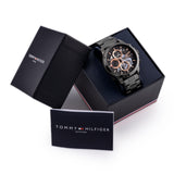 Tommy Hilfiger Henry Chronograph Grey Dial Grey Steel Strap Watch For Men - 1710479