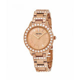 Fossil Jesse Crystal Rose Gold Dial Rose Gold Steel Strap Watch for Women - ES3020