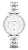 Fossil Jacqueline White Dial Silver Steel Strap Watch for Women - ES3545