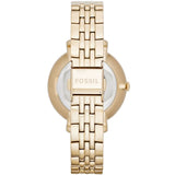 Fossil Jacqueline Gold Dial Gold Steel Strap Watch for Women - ES3547