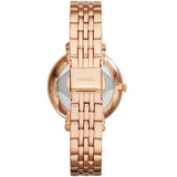 Fossil Jacqueline Rose Gold Dial Rose Gold Steel Strap Watch for Women - ES3632