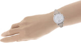 Fossil Boyfriend White Dial Beige Leather Strap Watch for Women - ES3811