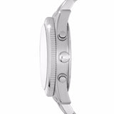 Fossil Perfect Boyfriend Mother of Pearl Blue Dial Silver Steel Strap Watch for Women - ES3880