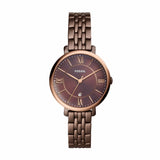 Fossil Jacqueline Brown Dial Brown Steel Strap Watch for Women - ES4275