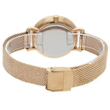 Fossil Jacqueline Three-Hand White Dial Rose Gold Mesh Bracelet Watch for Women - ES4534