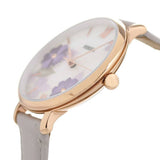 Fossil Jacqueline Mother of Pearl Dial Grey Leather Strap Watch for Women - ES4672